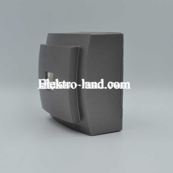 Розетка Nilson Themis антрацит компьютерная CAT5e RJ45 ( 26161044 )